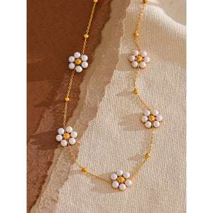 Flower Beads Necklace